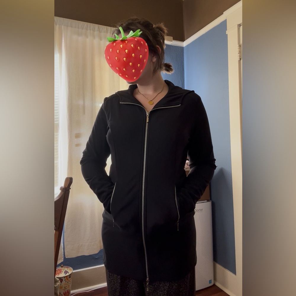 Anatomie Black Zip-Up Travel Jacket